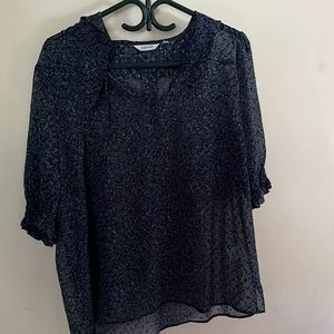 Sheer blue blouse